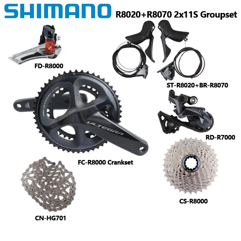 Shimano Ultegra R8020 2x11 Speed Hydraulic Disc Brake Groupset