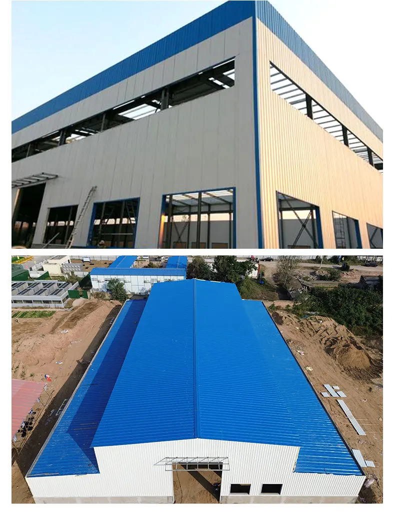 Customized Modern Modular Steel Frame Turnkey School Building & Garage ...