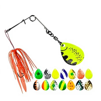 Iron Black Pit Sequins Color Rotary DIY Bait Beard Guy Accessories Luya Fishing Spinner Bait Group Wholesale – Lure – view 2