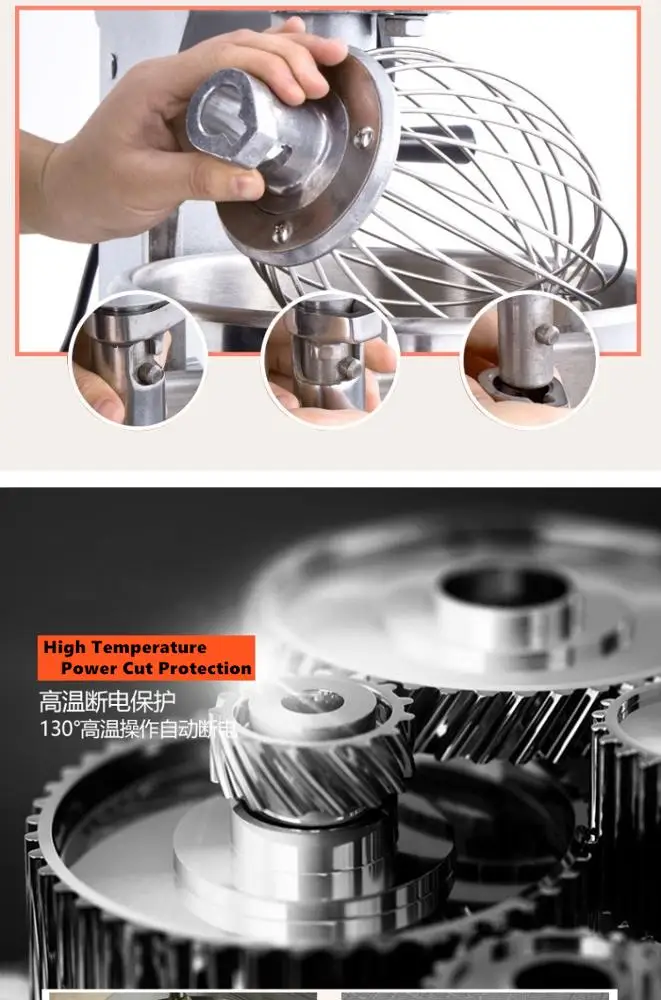 
 HR-20 оптовая продажа, машина для приготовления пиццы, хлеба, коммерческая стоячая машина для приготовления муки, теста, промышленный миксер для тортов  