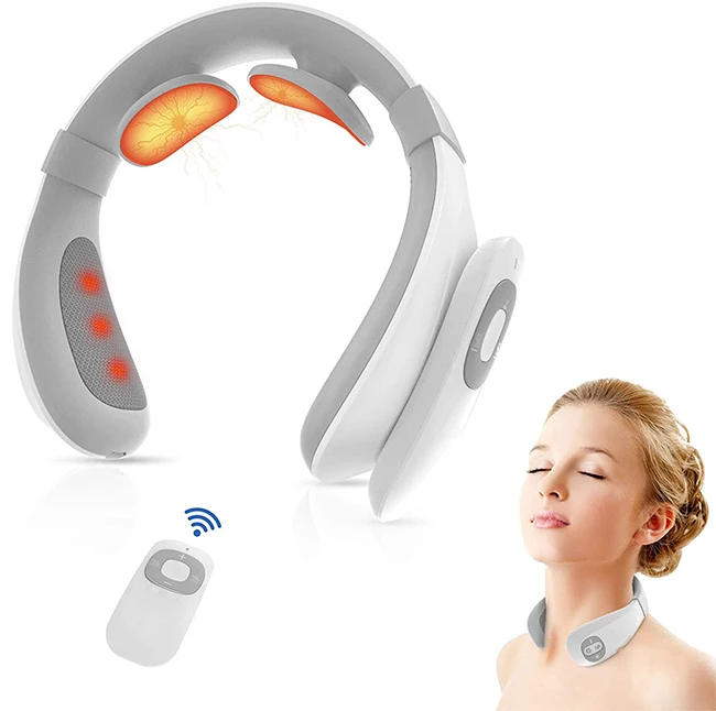 China Electric Pulse Neck Massager Deep Tissue Pain Relief Heating CE KC  Approved Manufacturer and Supplier