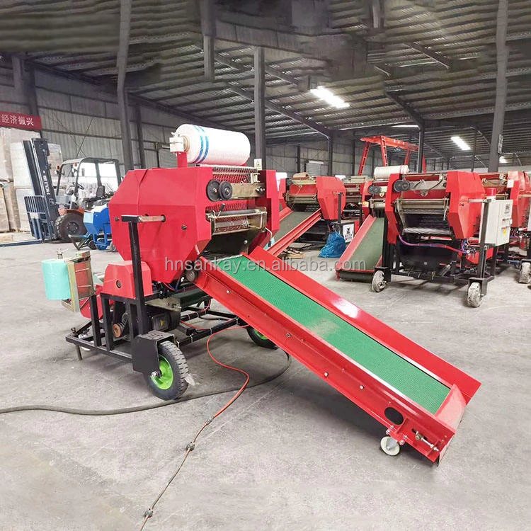Silage Baler and Wrapper Machine Mini Automatic Maize Corn Silage Baling and Packing Machine