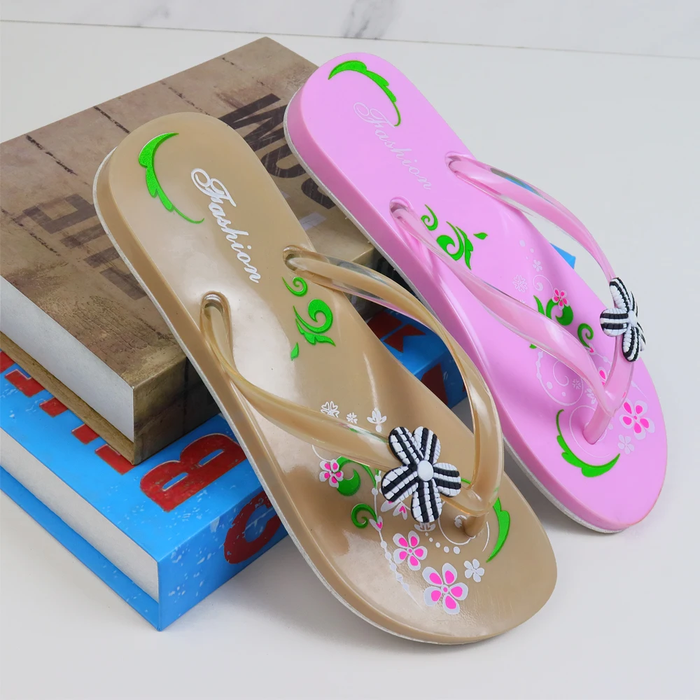 Popular Design Custom Printed Flip Flops With Strap  Flip-flops Slippers for Women