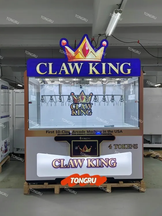 10 Claws Crane Claw Game Machine Coin-Operated Snack Challenge Sale 10 Claws Prize Vending Lifetime Technical Support