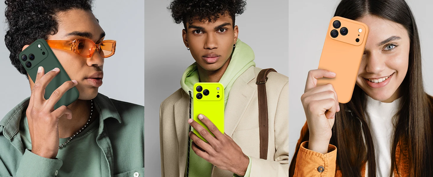 product silicone shockproof magnetic eco friendly multi color 63 inch phone case for iphone 17 pro-4