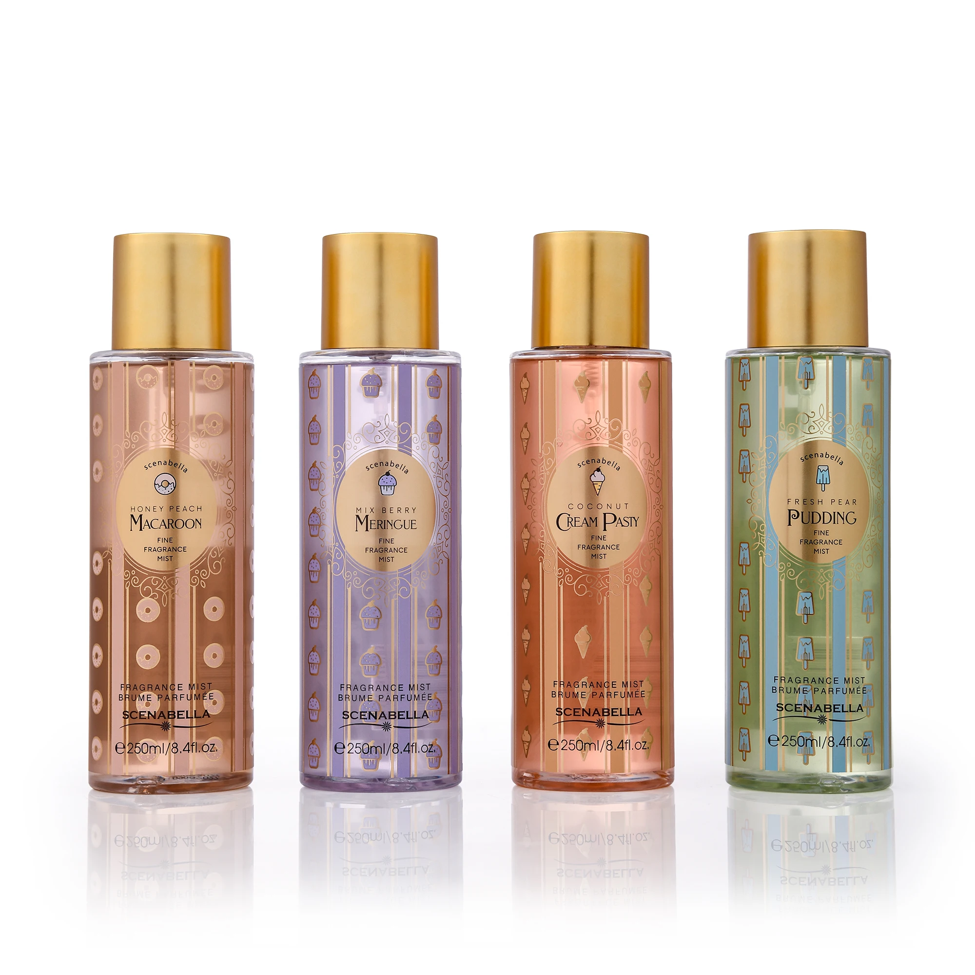 Cheap Price 250ML Floral Scent Original Perfume Scenabella Secret Body Mist  Splash