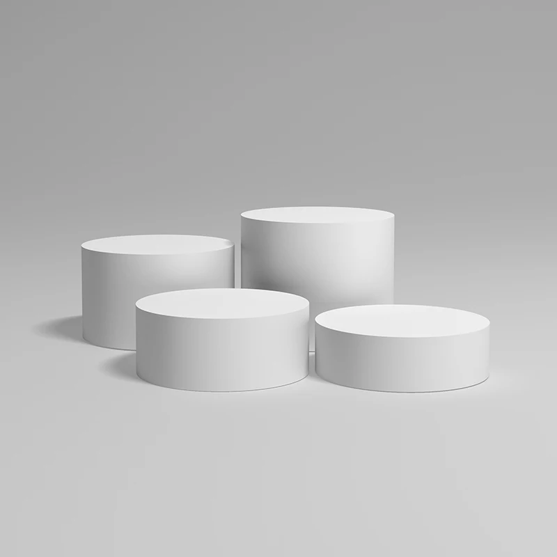 Round Display Riser Showcasing Clothing Store Model Base Cylindrical for Wedding Dress Shop Live Stream Foot Stand Customized