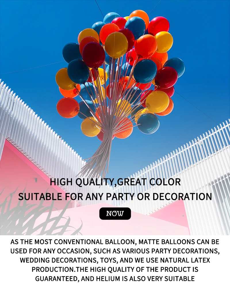 Wholesale Matte Balloons Perfect for Party Decorations