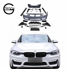 Body kits For BMW 3 Series F30 F35 facelift M3 Tips Side Skirt Fenders Grille Front car bumpers Rear car bumpers front lip