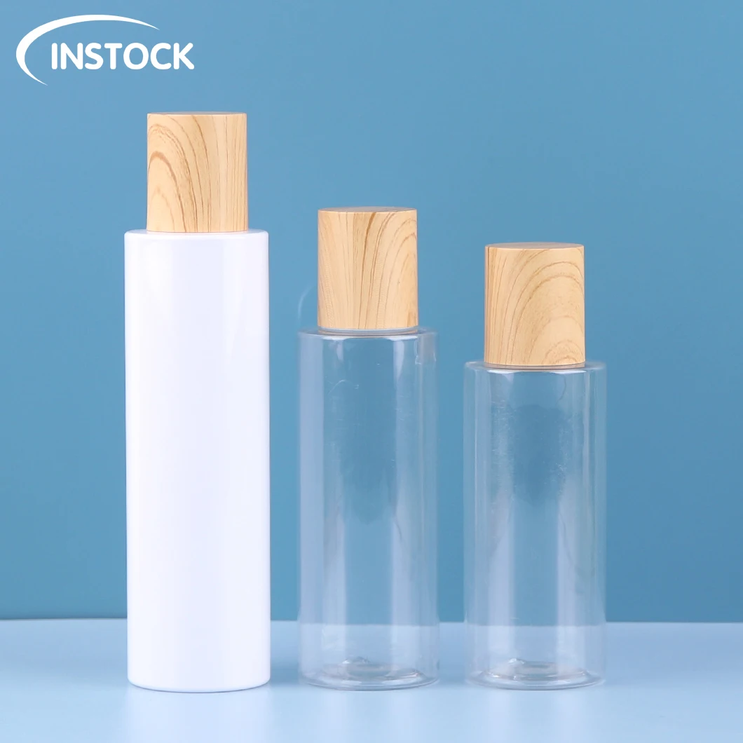Stock Skincare Serums Lotion Toner Bottle 100/120/150ml PET Cleansing Lotion Essence Bottle