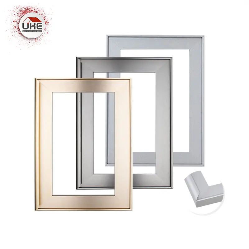 Aluminum Frame Profile Interior Doors Doors for Houses Slab Doors Kitchen Cabinet Door Frame