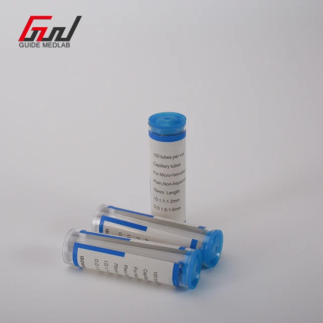 Laboratory Use Capillary Glass Blood Taking 100pcs Vial Capillary Tube ...