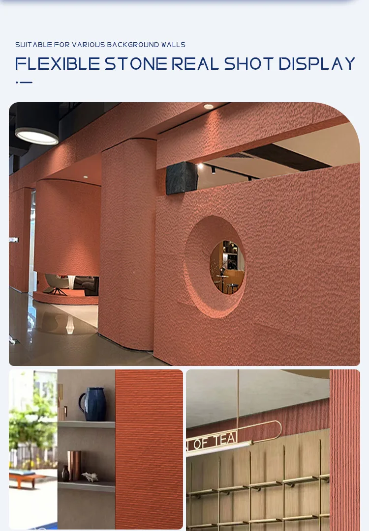 Weave Cladding Flexible Stone Cladding Indoor and Outdoor Wall Panels Veneer ...
