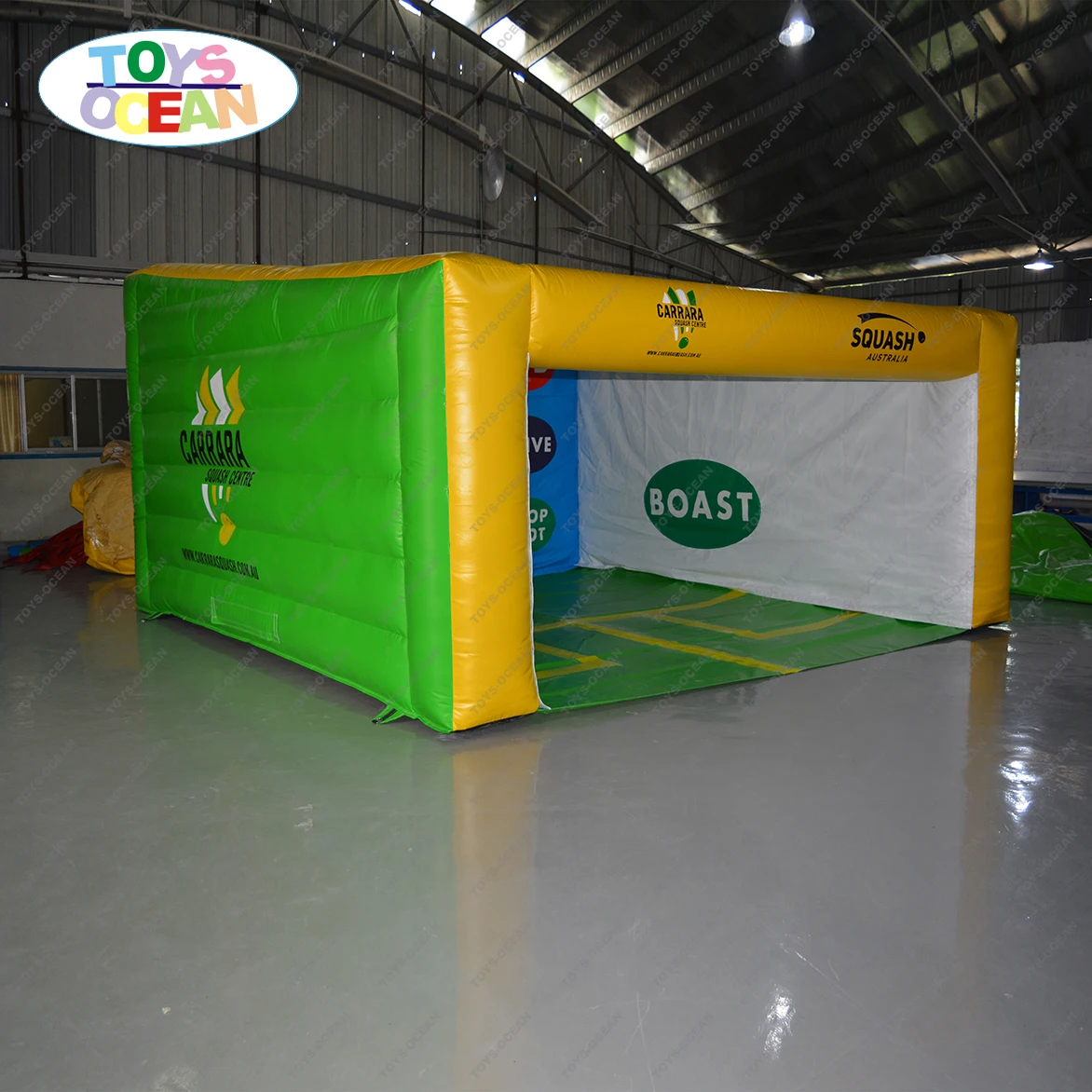 2023 New Inflatable Squash Courts for Children Customized Inflate Tennis Courts Interactive Squash Ball Wall