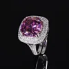 Platinum dried rose ring