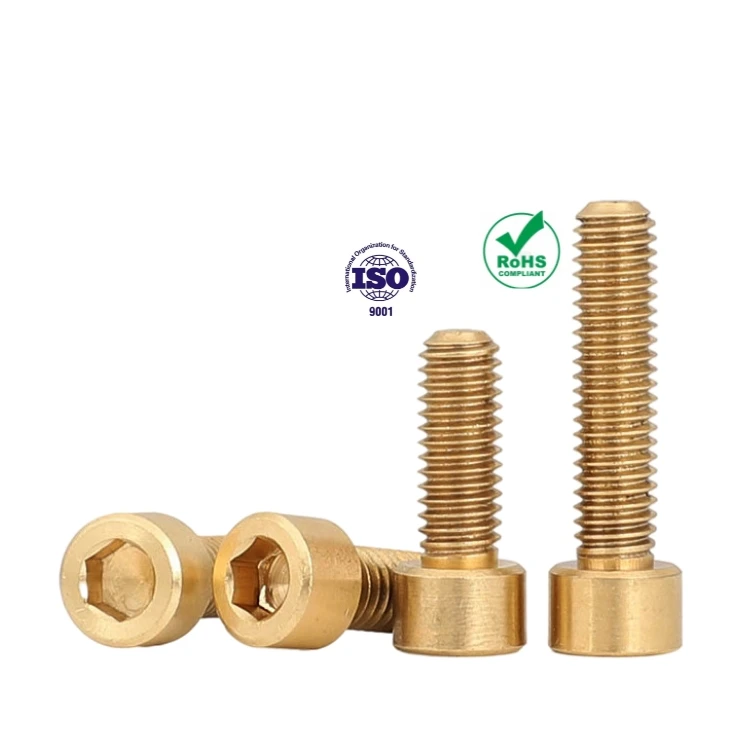 Metric ISO stainless steel 8.9 grade Carbon steel plated with Color zinc Yellow zinc ASME B18.3 head hexagon socket screws