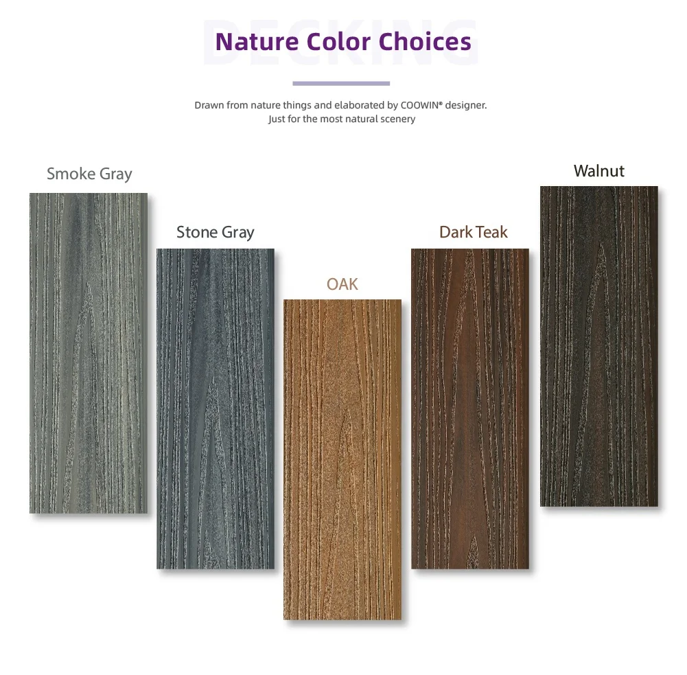 Good Factory Price 3d Embossing Surface Wpc Composite Decking