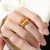 Orange Gold Ring