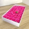 Cabeza de flor grande de tres capas [rosa roja]