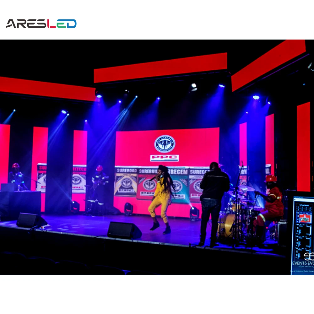 ARESLED Fast Assembly SMD Outdoor P3.91mm Large Moving Video Wall HUB Board Connection LED Display Panel Screen