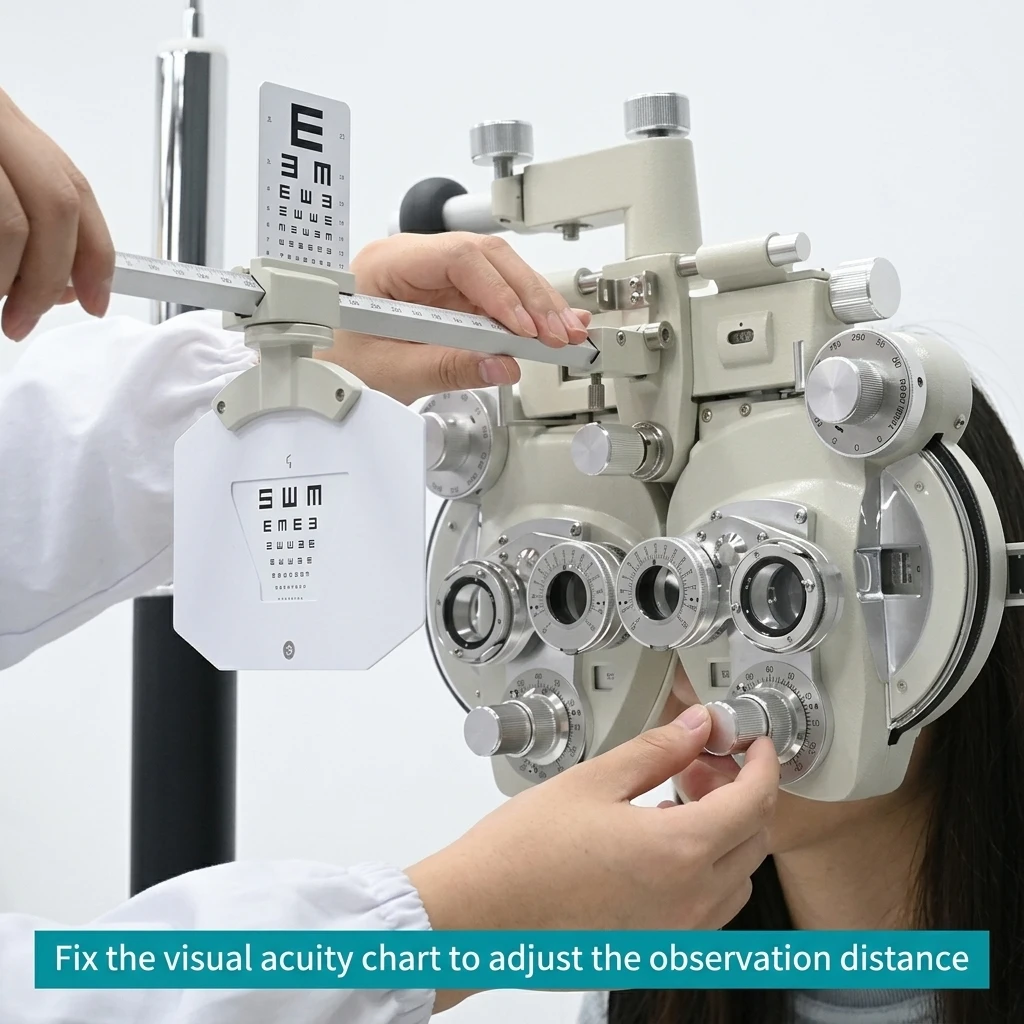 Best Optical Instrument Factory Price Manual Phoropter with 0.01 Ri Measurement Accuracy and 1 Year Warranty