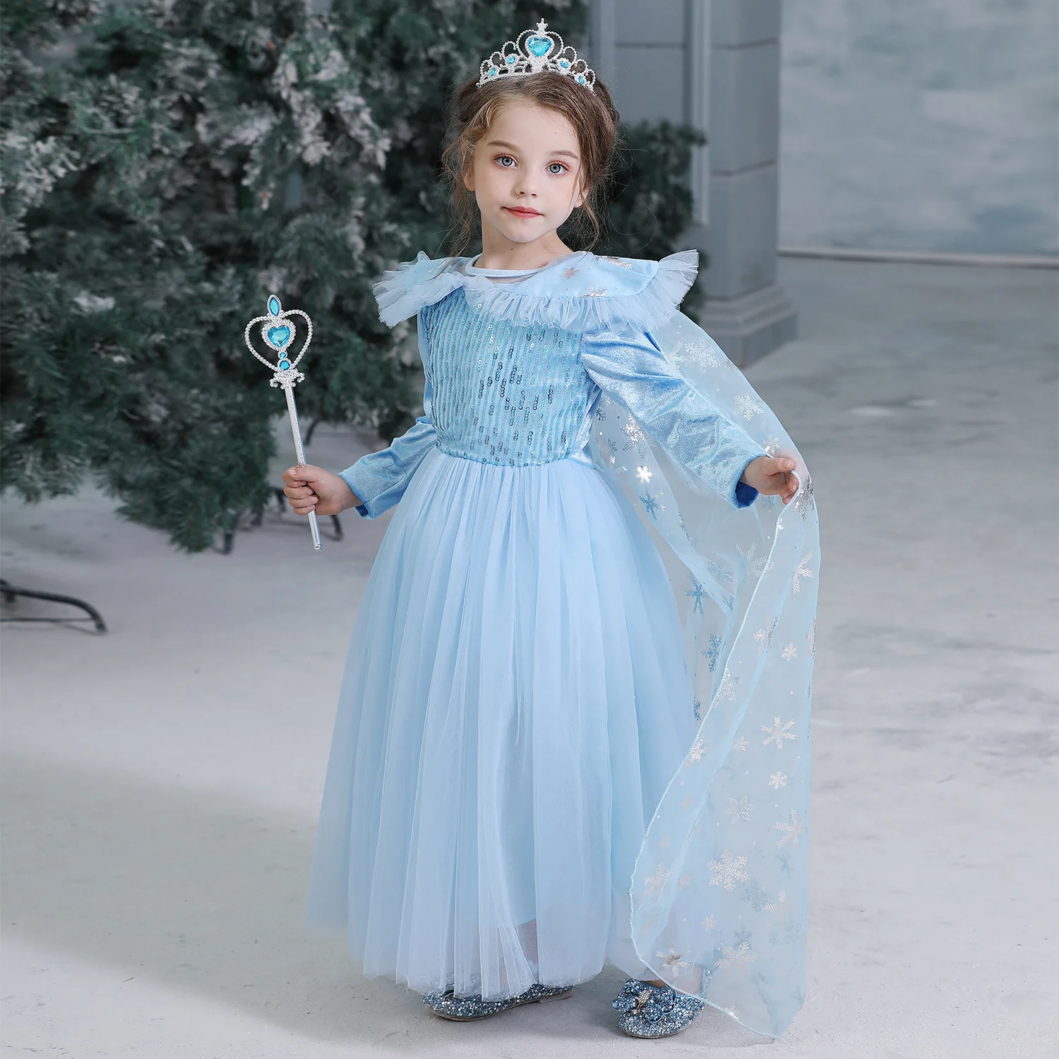 elsa holiday dress Frozen 2 Act 1 Elsa Costume Elsa Holiday Purple Dress Outfit  CoserZ
