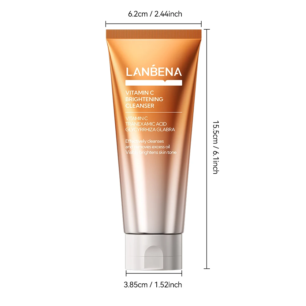 product lanbena new arrival vegan vc face wash with aloe vera facial cleanser moisturizing  lightening cleanser-11