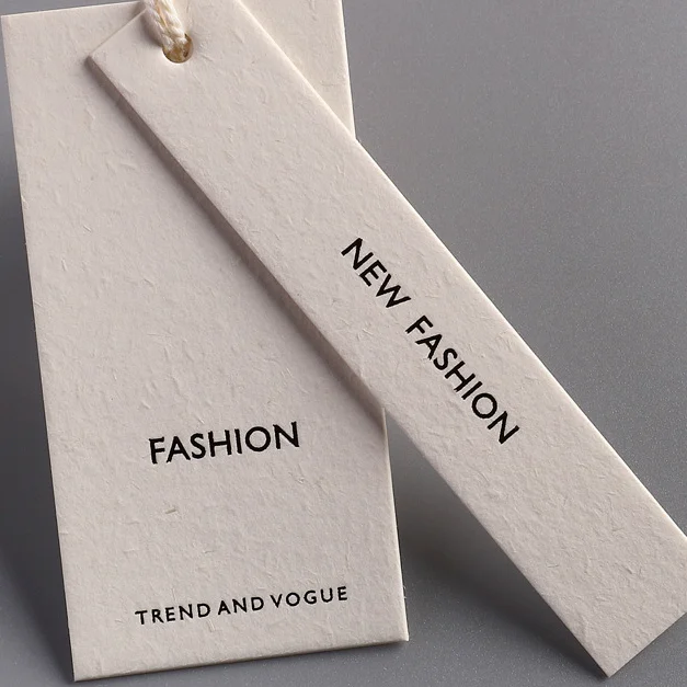 Etiqueta Custom Hang Tag Specialty Paper Butter Paper Texture Clothes