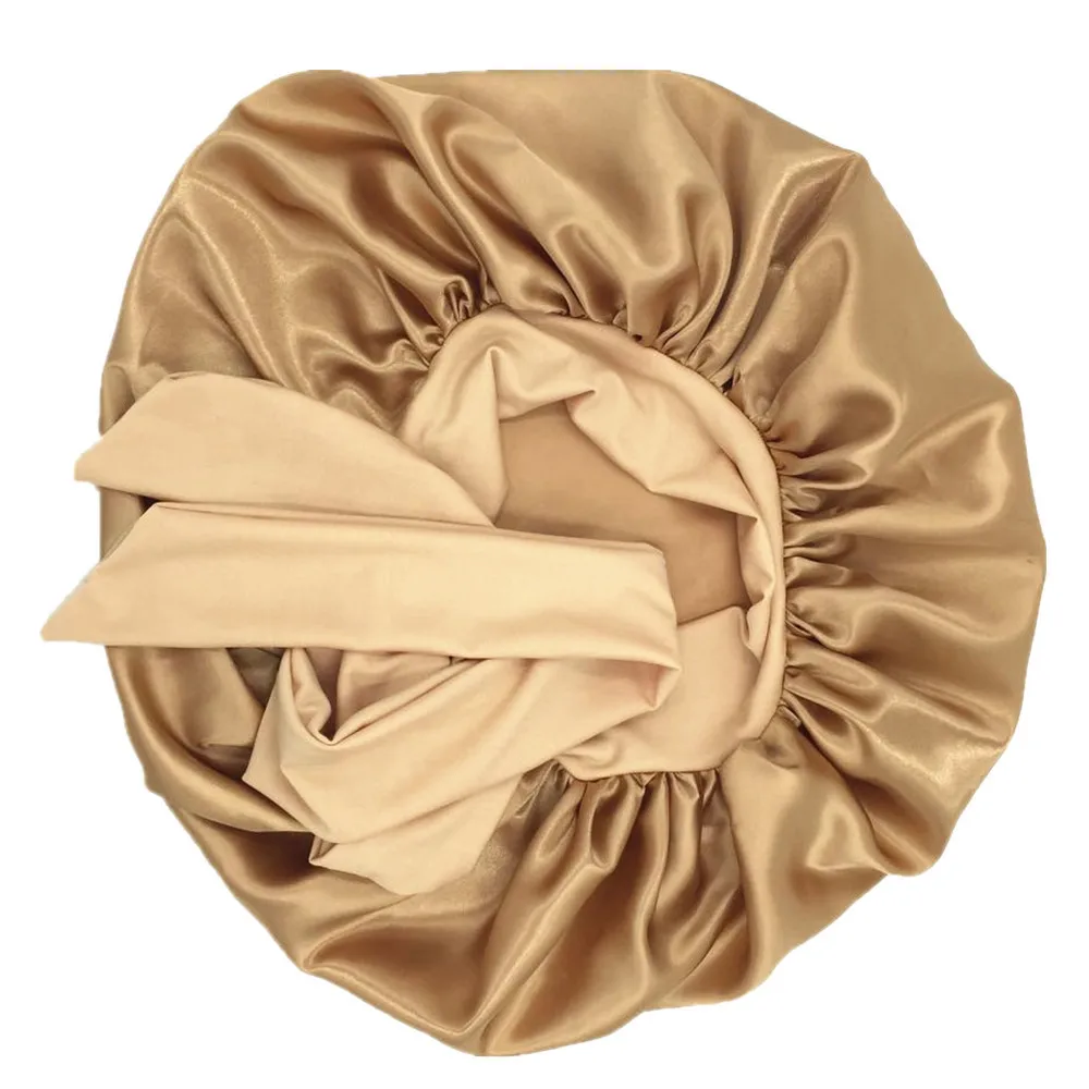 women braids hair satin bonnet for sleeping shower caps silk