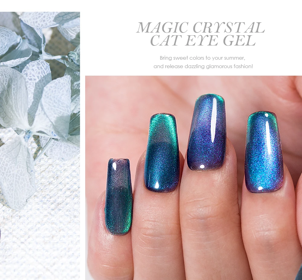 Halloween Nail Polish Uv Cat Eye Nail Pigment Gel Polish Green