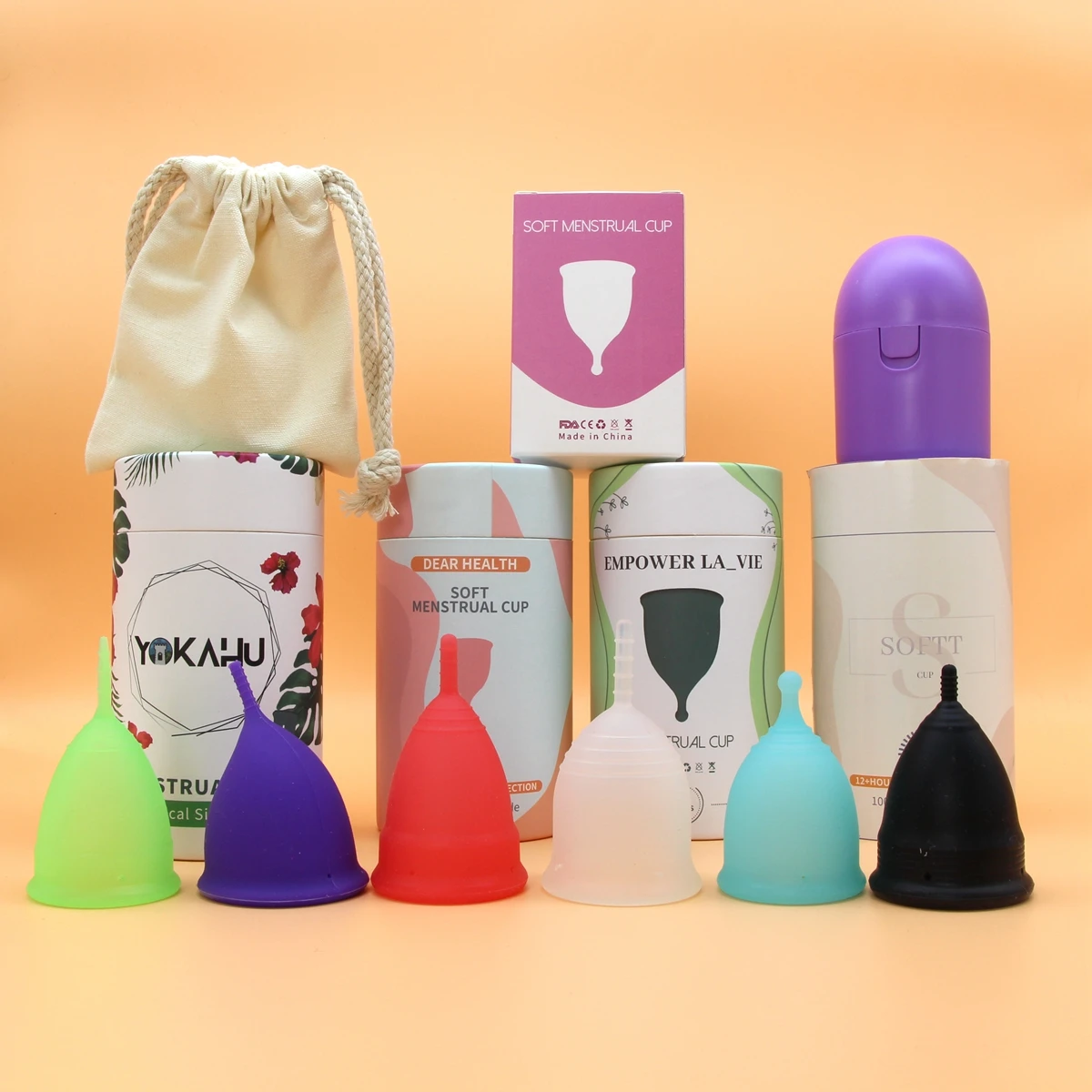 Eco Friendly Organic Silicone Copa Best Menstrual Cup Medical Grade ...