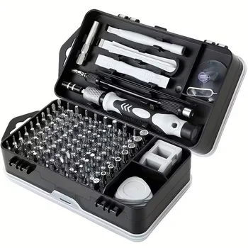 115-in-1 Steel Handle Mobile Phone Repair Tool Set Industrial Grade Screwdriver and Cross-Bit Driver for Cross-Border Work