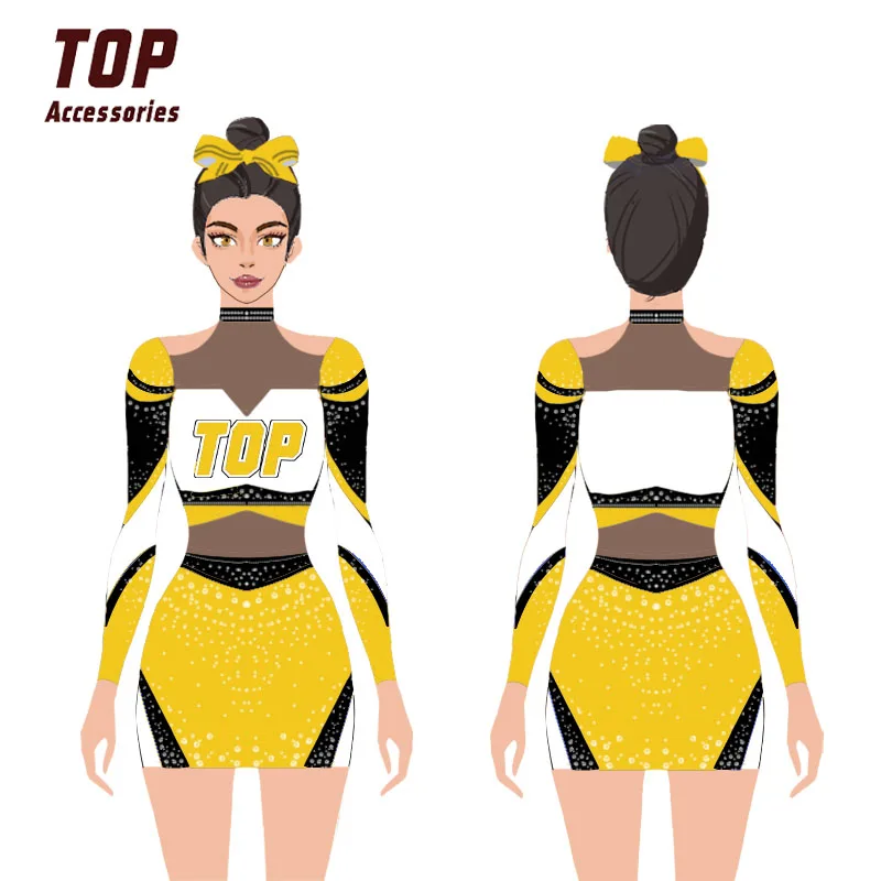 Custom Cheer Team Training Sets Sublimation Cheer Practice Wear ...