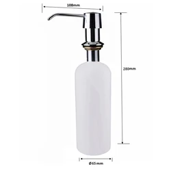 Hand Pump Bathroom Countertop Soap Dispensers 500ml Kitchen Sink Soap Dispenser Bottle