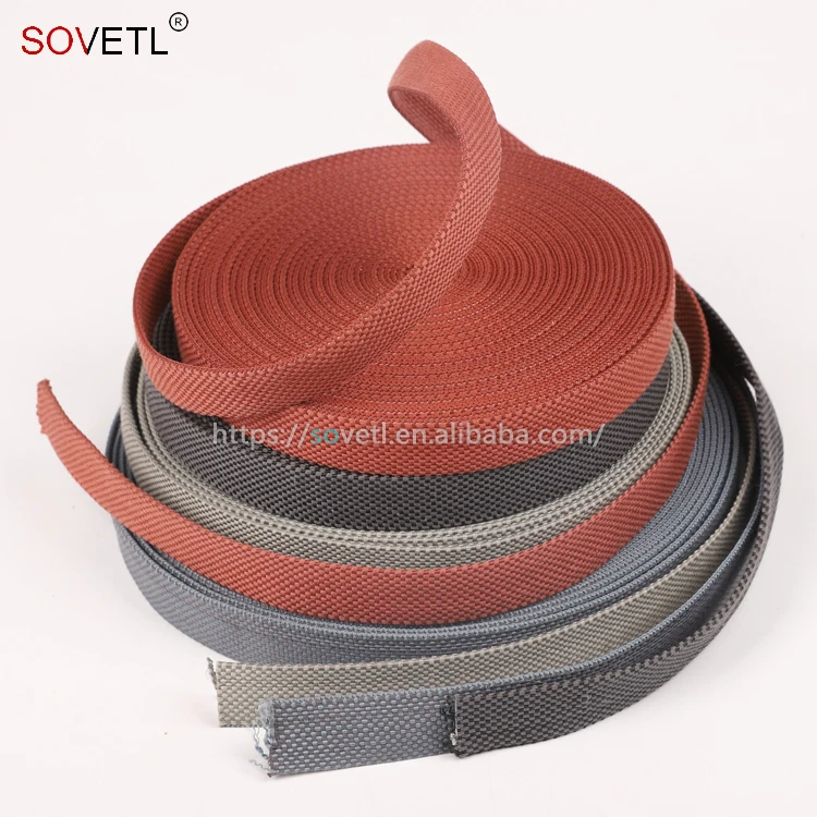 Woven Combination Canvas Belt with Conductive Webbing for Pendant Light