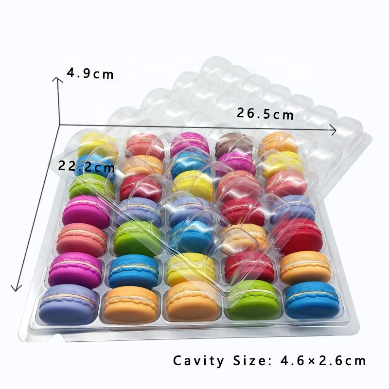 Macaron Clamshell Packaging for 10,12,18,20,35 and 50  Macarons