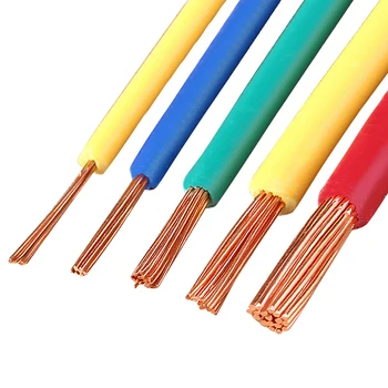House Wire Electric Cable Polyvinyl Chloride Insulation Pure Copper Conductor Flexible Wires