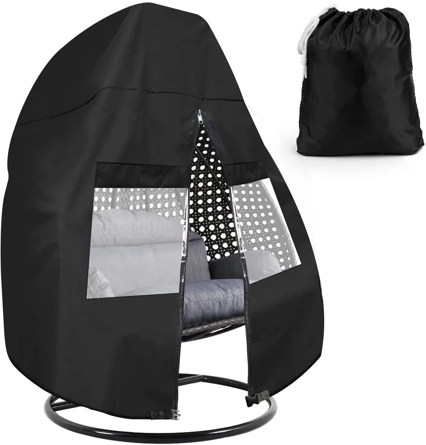 Woqi Protective Case Outdoor Hanging Waterproof Patio Chair Cover Heavy