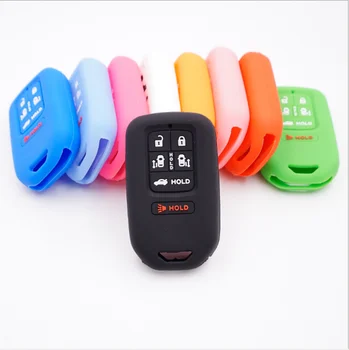 2-Pack Key Case Cover For Honda Civic CR-V Fit Odyssey Pilot Ridgeline – Blue & Hot Pink MLBHLIK-1T