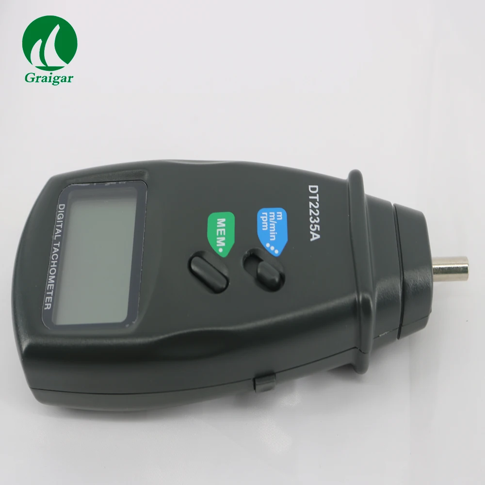 DT2235A光电转速表激光接触转速表0.5至19,999rpm