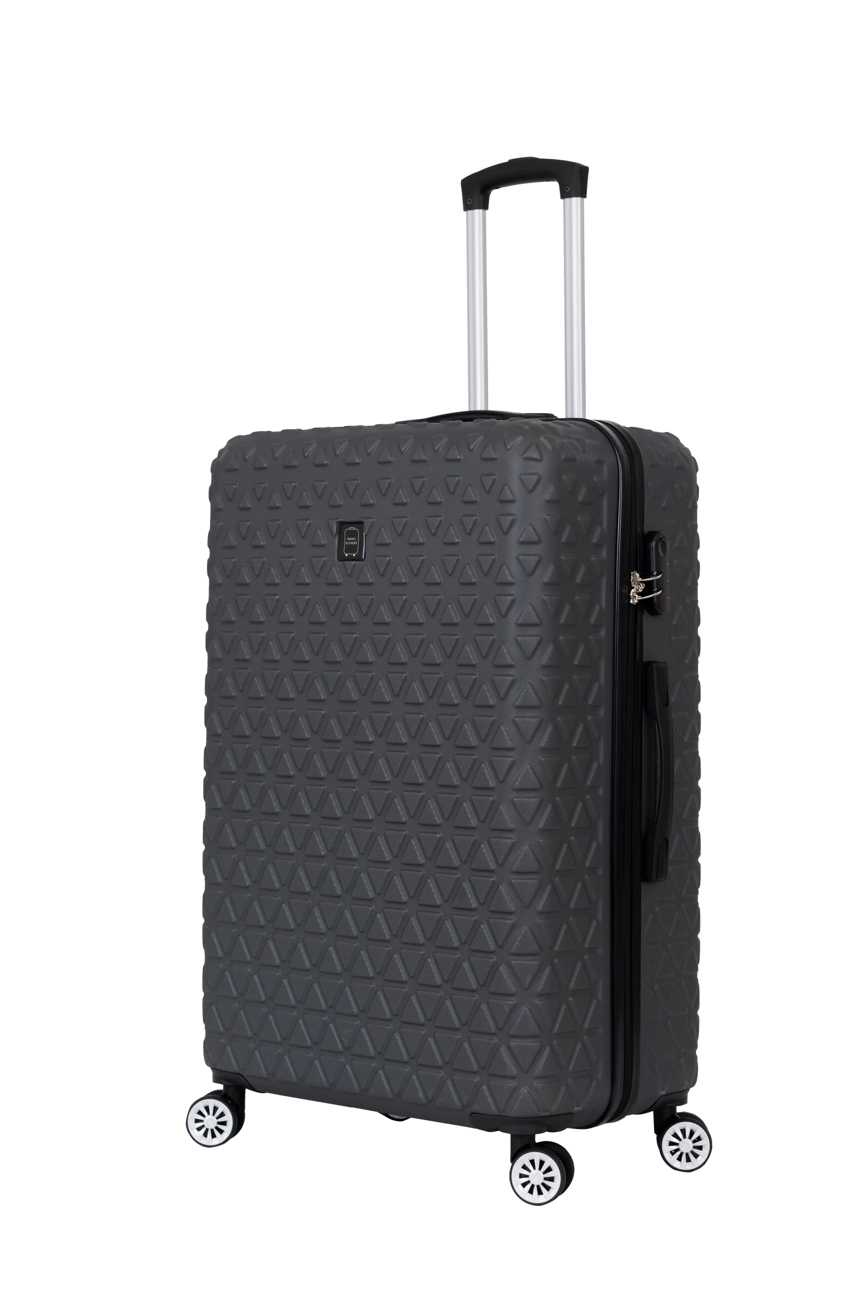 ADVANCED GREY COLOR BUSINESS MODEL HARD SHELL SUITCASE ABS MATERIAL TRAVEL SUITCASE