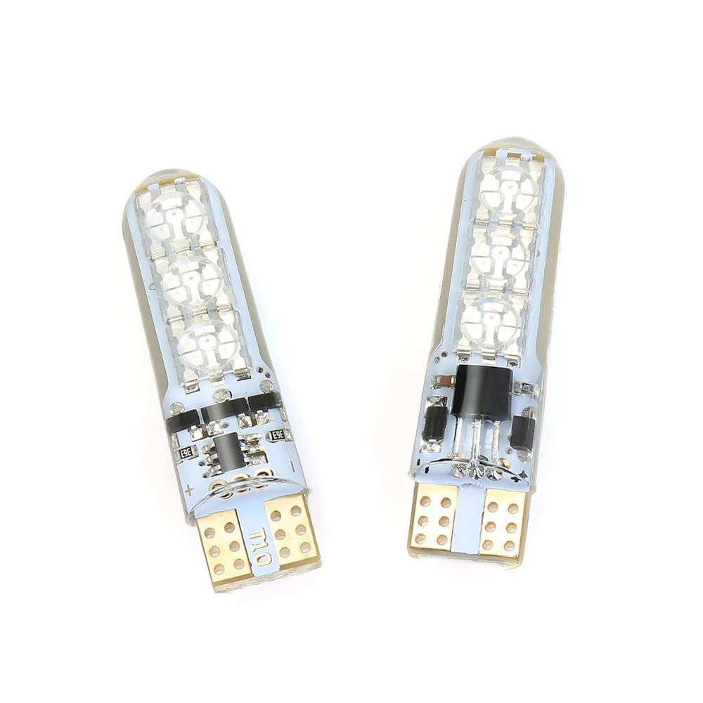 Raych T10 RGB LED Bulb Interior Light with Remote Control Strobe 5050 Reading Wedge Lights 194 168 2825 Strobe Light 16 Colors