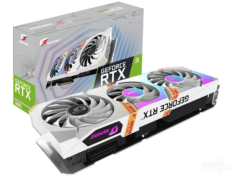 GeForce RTX3060 ultra W OC 12G igame 白 Colorful GeForce RTX 3060 12GB iGame Ultra W White GPU | 1yr