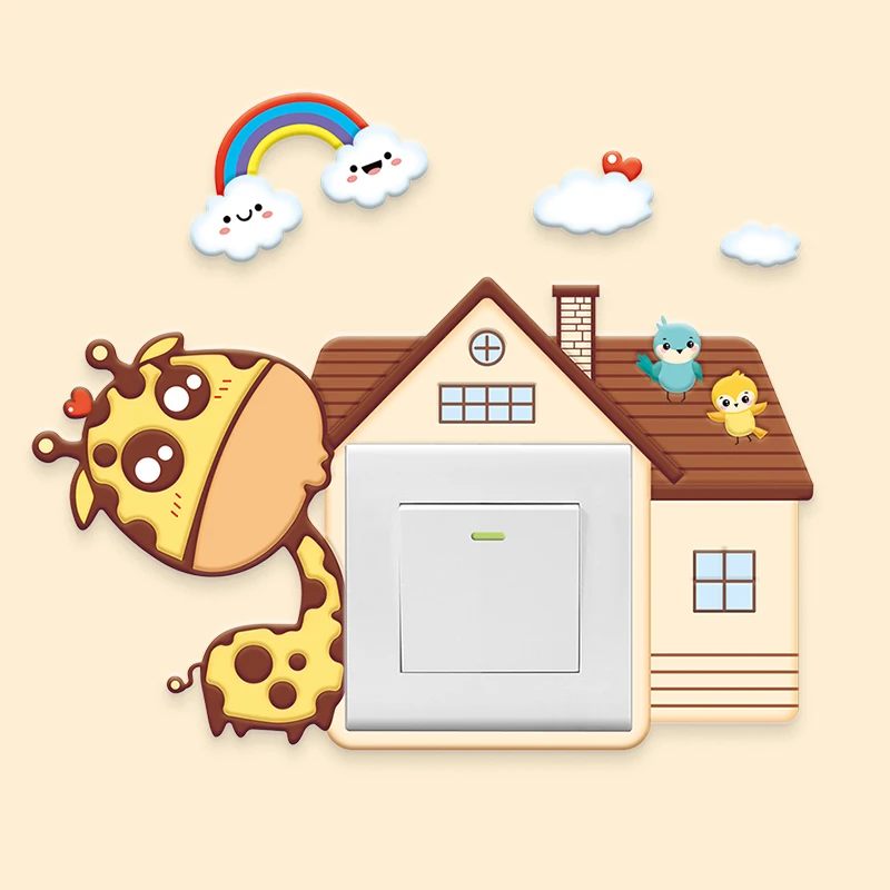 Пользовательская полиуретановая светящаяся пенная наклейка для комнаты, стен, спальни, кухни, ванной комнаты, декоративная Водонепроницаемая Резиновая 3d Наклейка на стену с переключателем