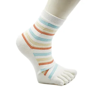 Cotton Middle tube toe Socks Five Finger Socks with cotton Mini Crew Athletic Running Socks
