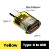 Tipo C M a USB-A F Giallo