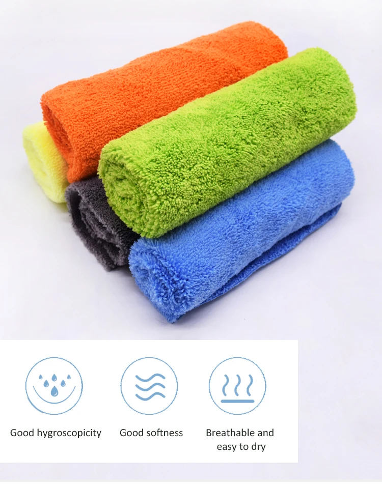 400gsm Edgeless Microfiber Cleaning Cloth For Car Wash/cleaning Super ...
