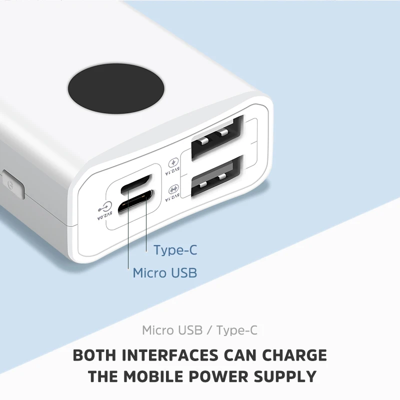 KIVEE INOVA Factory Customized Portable Power Bank for Mobile Phones Slim Power Bank with LED Display 10000mAh 37Wh 4 Ports