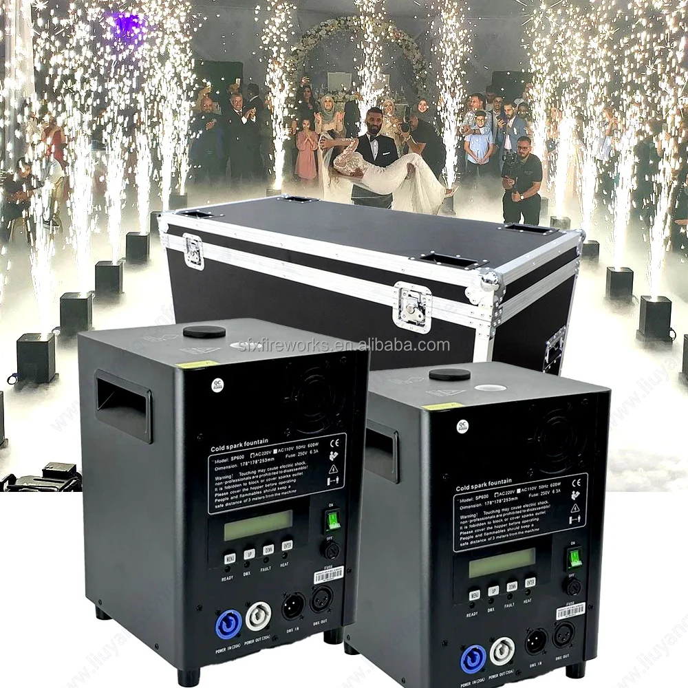 600W Mini Cold Spark Machine for Party & Wedding Fun