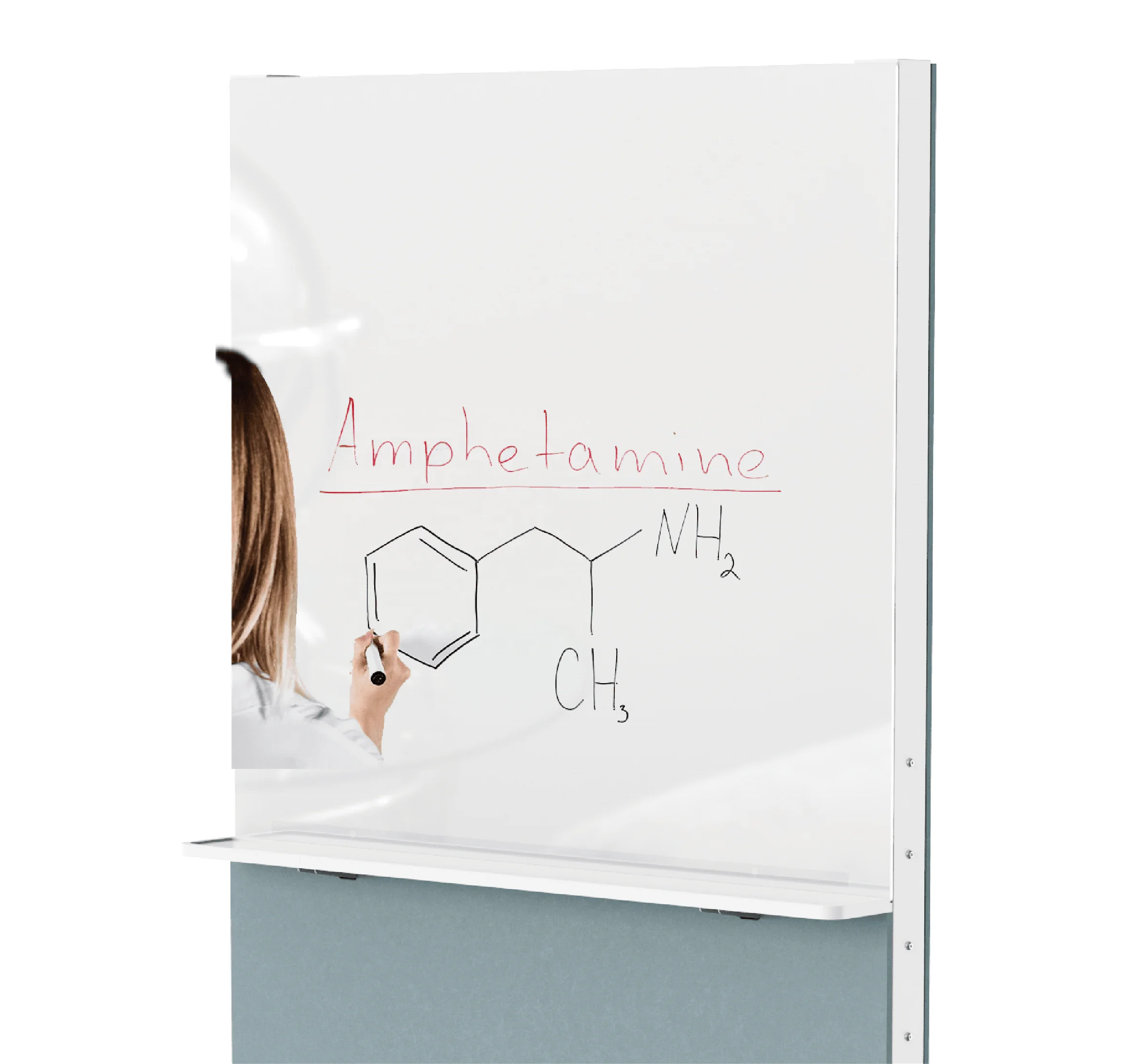 V-mounts Ergofusion Mobile Writable Panel Drawing Screen Tablet with Magnetic Suction Function & Storage Trays VM-SA004